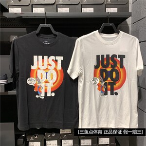 nike耐克短袖男space jam 2 空中大灌篮兔八哥休闲透气t恤 dh3830