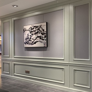 护墙板定制电视墙餐厅沙发背景实木复合木饰面美式欧式墙板全屋