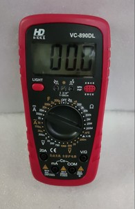 弘达数字万用表VC890DL手持电工维修通用高精度多用表背光显示