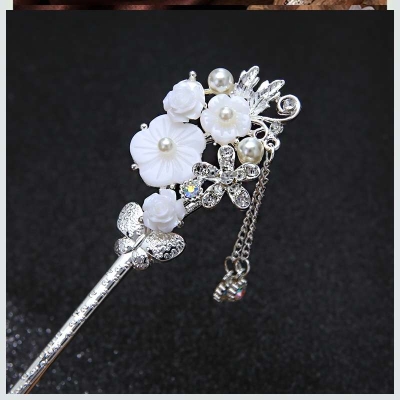 贵鲛人泪十魏头饰东宫冠制u里晋风头饰发明流苏扶摇发簪簪子盘发