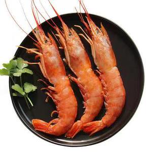 船冻红虾刺身日料海虾仁红头虾海鲜新鲜活速冻大虾非阿根廷红