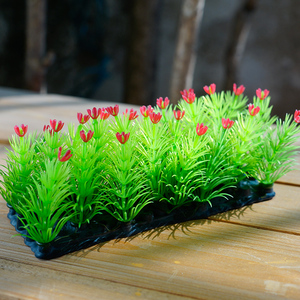 仿真水草鱼缸植物假水草鱼缸造景鱼缸装饰造景大号小型迷你塑料