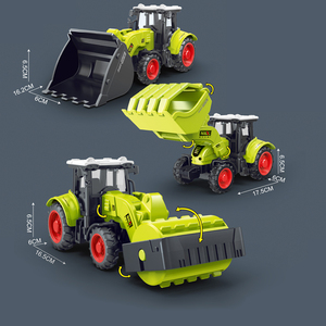 农用车拖拉机儿童玩具车男孩仿真农场割草机推土机模型田园农夫车
