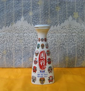 听雨117淘宝泸州国粹酒52度陶瓷脸谱小壶125mlx4壶附送4酒盅景德镇