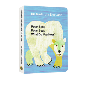 Eric Carle 北极熊你听到了什么英文原版绘本 Polar Bear Polar Bear What Do You Hear 撕不烂纸板书 廖彩杏书单 艾瑞卡尔爷爷