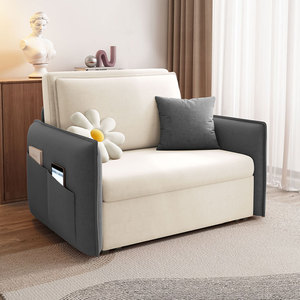 1米2沙发床可折叠单人两用休闲小户型办公室书房1米阳台多功能床