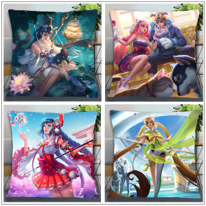 抱枕十字绣大乔2021新款线绣王者荣耀自己手工diy客厅车载枕头套