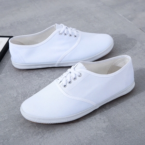 【正品】白色球鞋帆布鞋小白鞋体操鞋网球鞋男武术训练运动会鞋子