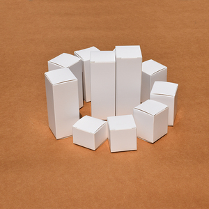 长方形白色白盒现货白卡纸包装盒 原色牛皮纸盒 黑卡纸小盒子