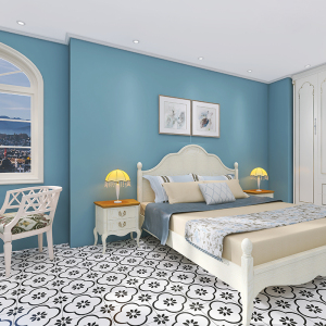 雾霾蓝现货板材卧室床头背景护墙板装修纯色竹木纤维集成扣板防水