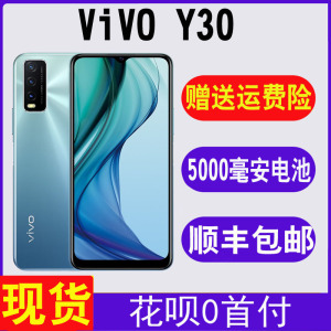 vivo y30新款步步高全网通侧面指纹解锁超长待机手机5000毫安电池