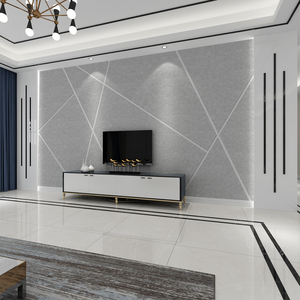 北欧风格客厅电视背景墙壁纸8d立体简约现代壁布网红电视墙纸自粘