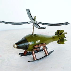 炮弹壳工艺品60迫击飞机模型坦克焊接摆件手工玩具创意收藏品礼物