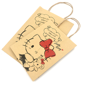 hello kitty牛皮纸袋手提袋 卡通纸袋子 定做节日中秋月饼礼品袋