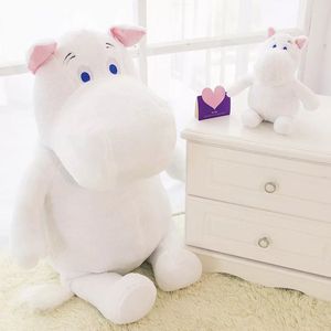 韩国ins可爱白色毛绒娃娃河马小精灵安抚公仔陪睡娃娃情人节礼物