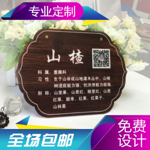 花草树牌标识牌广告牌树木简介悬挂牌亚克力园林牌绿化牌定制树牌