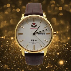 手表男士海陆空正品进口机芯防水退伍定制时尚潮流纪念品真皮带表