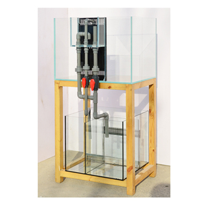 米熊定做侧背包超白鱼缸背包溢流 外部过滤系统 外方格背包