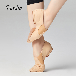Sansha 法国三沙爵士舞鞋弹力布面软底低帮瑜伽舞蹈练功现代舞鞋