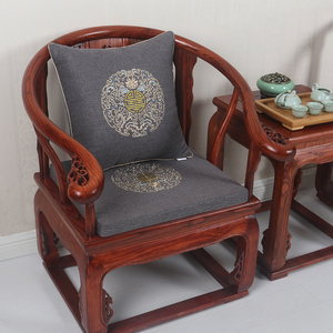 亚星 复古中式坐垫茶室圈椅坐垫中式餐椅垫四季款 加厚海绵坐垫