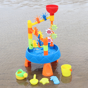儿童戏水桌转转乐洗澡玩具宝宝室内沙滩玩水台水车转轮浴室男女孩