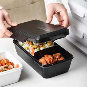 长方形保温饭盒 学生可加热微波炉专用餐盒 环保便当盒上班族便携