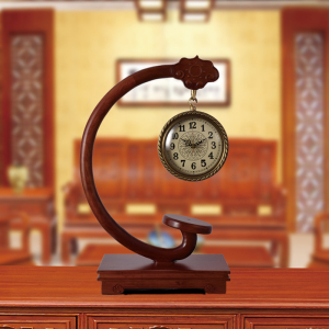 中式座钟台钟中国风客厅钟表时钟摆钟大台式实木古典摆件大气家用