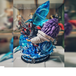 cs干柿鬼鲛晓组织鲛肌鲨鱼可亮灯雕像日版模型火影忍者手办大型gk