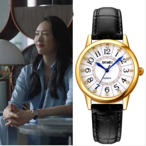 三十而已顾佳同款手表女款 韩版小众轻奢女式复古石英手表镶钻