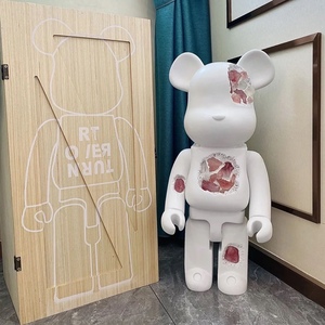 bearbrick暴力熊手办公仔潮流ins摆件40000%积木熊收藏礼品潮