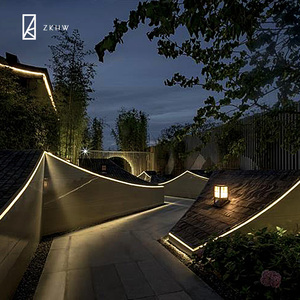 户外灯带防水室外led灯条庭院灯220v超亮景观灯长条灯24v花园装饰