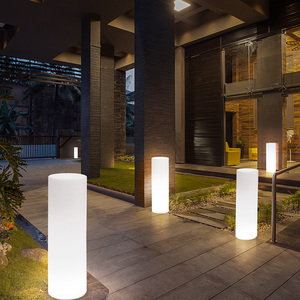 户外led发光灯柱防水景观庭院装饰圆柱方柱路引灯创意落地灯摆件