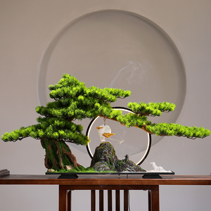 假树客厅绿植玄关红枫叶盆景办公室摆件酒店装饰腾美家居专营店299