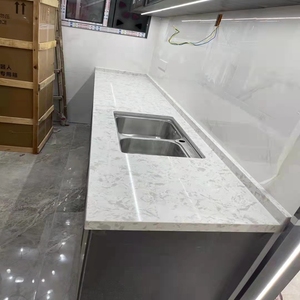 澳丽雅花纹板云片纹鱼肚白2公分石英石台面aw2623