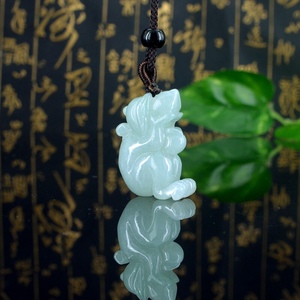 货翡翠猴子挂件货缅甸玉猴吊坠立体生肖小猴子挂坠玉佩