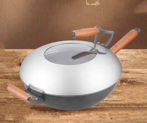 爱仕达圆底铁锅30