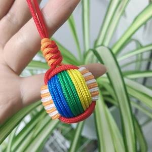 手工编织钥匙链创意钥匙扣定制猴拳结球民族风特色手机汽车挂件