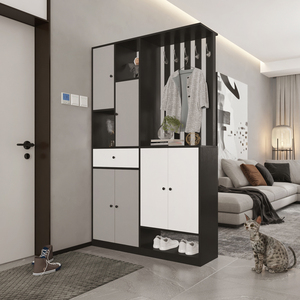 轻奢进门玄关柜鞋柜一体简约现代双面屏风客厅装饰入户门厅隔断柜