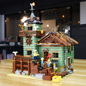 兼容乐高渔夫小屋21310老渔屋街景建筑男女孩益智拼装积木玩具