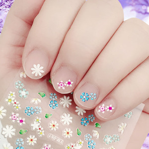 儿童指甲贴小孩手指贴画花朵小花可爱指甲贴纸贴花宝宝孕妇指甲贴