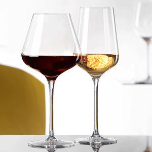 水晶红酒杯 波尔多高脚杯 北欧欧式勃艮第杯子套装家用酒杯子一对