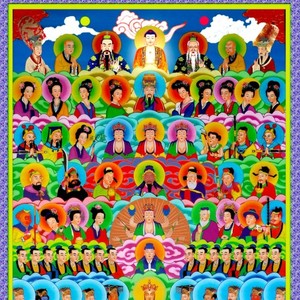 法场专用画像72位天地全神挂画功德画道教佛教全神图诸真万圣画