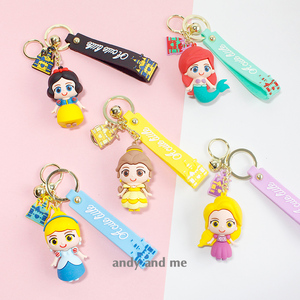 满39包邮迪士尼公主闪亮登场我就是可爱美丽温柔的公主钥匙扣挂饰
