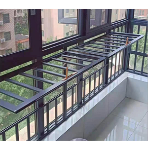多功能防护栏阳台折叠晾衣架窗户室内儿童安全家用自装防盗窗栏杆