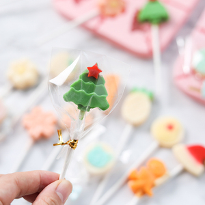 棒棒糖安全纸棒糖果棒子食品级纸棍实心奶酪棒烘焙包装袋装饰扎丝