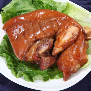 包邮潮汕卤猪脚猪蹄428克肘子蹄膀卤味熟食熟菜真空包装开袋即食