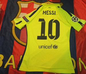 巴萨 1415赛季 第二客场  梅西 球员版球衣 bnwt