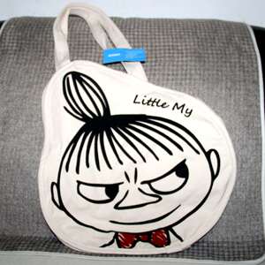 日单 moomin little my 姆明亚美卡通动漫休闲手提帆布袋斜挎包