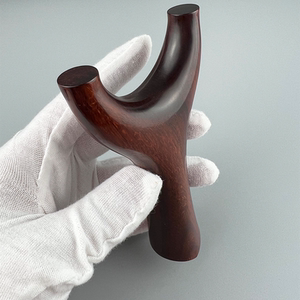 飞虎直板扁皮紫檀木弹弓高精度木质实木原木单工大威力非钛合金