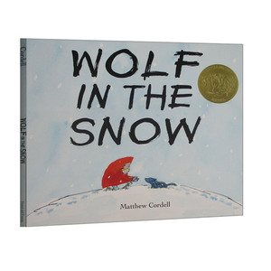 我遇见了一只小灰狼 Wolf in the Snow 雪地里的狼 2018凯迪克金奖 英文原版儿童绘本 进口英语书籍